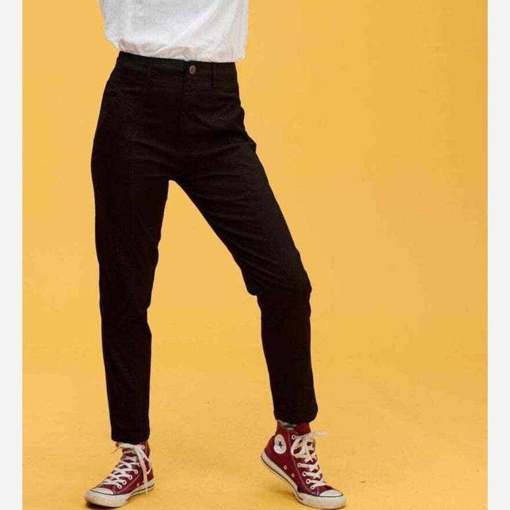 Lucy & Yak Camden slim skinny trouser black size 24
